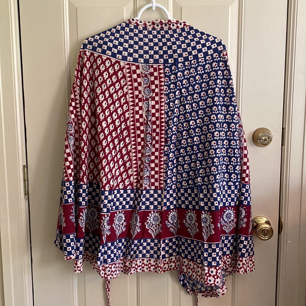 Boho Vintage Wraparound Skirt - Picture 3 of 4